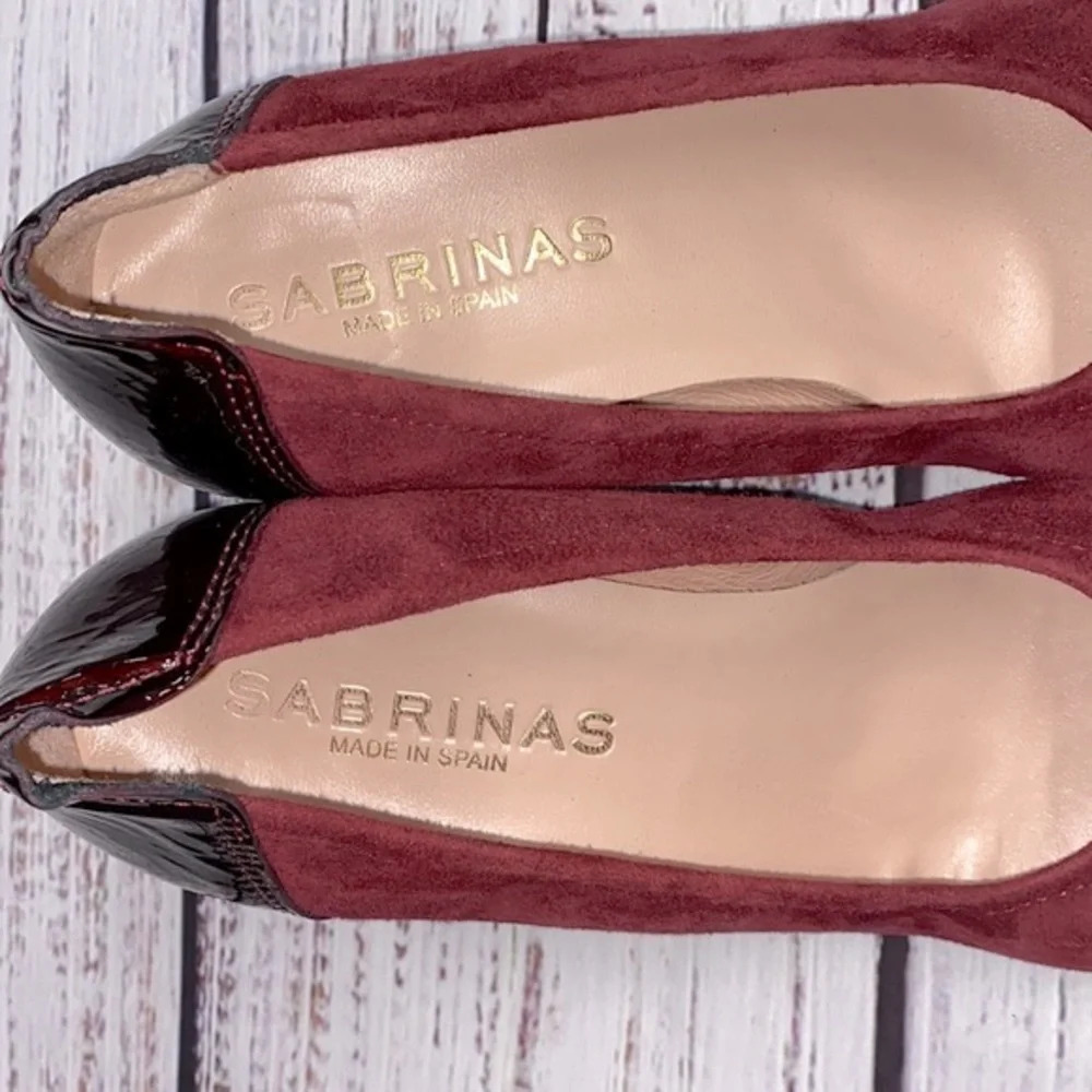 Sabrina’s burgundy pumps made in Spain size 38 - Picture 3 of 9